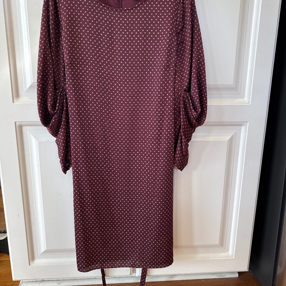 Vince Camuto maroon dress- size 10 - Picture 10 of 10